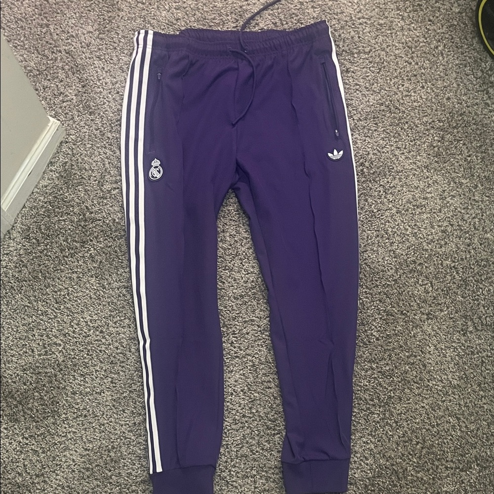 Adidas Kids Joggers in Deep Purple